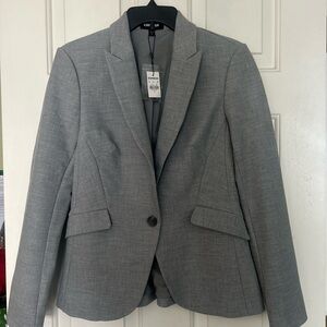 Express Lined Light Gray Blazer Jacket. Size 8. NWT.